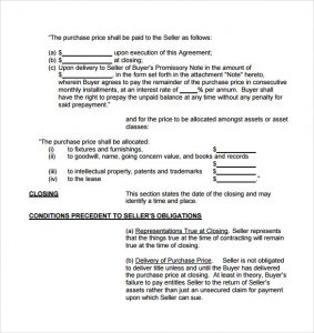 business purchase agreement template business purchase agreement in pdf