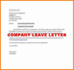 business receipt template leave letter format for company company leave letter
