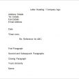 business reference letter business reference letters format