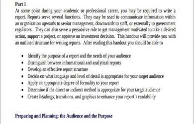 business report example formal business report example