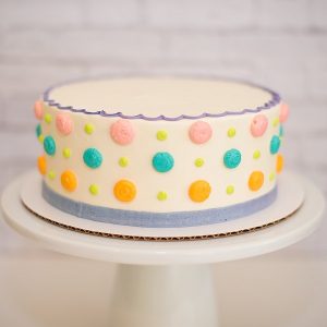 cake order form multi polka dot cake