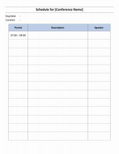calendar schedule template conference schedule freewordtemplates template