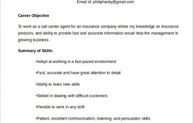 call center resume examples call center agent resume example