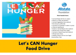 can food drive flyer allstate food drive