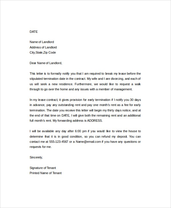 cancellation letter template