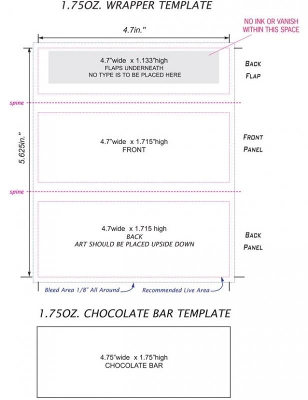 candy wrapper template