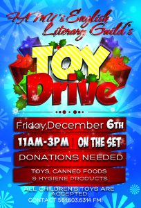 canned food drive flyer holiday toy drive flyer