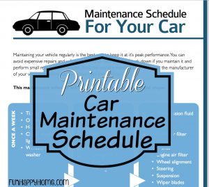 car maintenance schedule printable printable car maintenance schedule