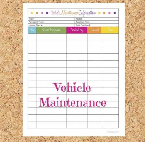 car maintenance schedule printable sample vehicle maintenance schedule information printable
