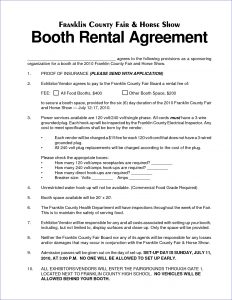 car rental agreement salon booth rental agreement weeklyplannerwebsite