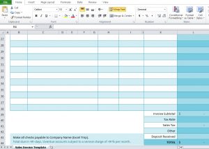 car sale receipt sales invoice spreadsheet excel template free download