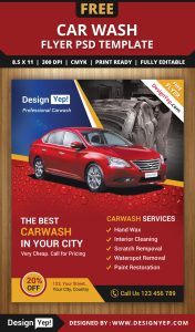 car wash flyer free car wash flyer psd template designyep