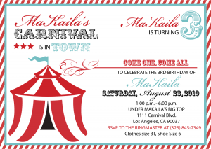 carnival invitation template teal carnival