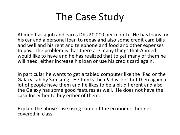 case study format