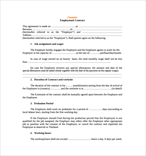 catering contracts template