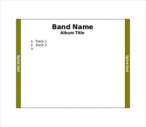 cd case template cd jewel case word template free download
