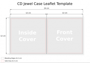 cd case template cd template jewel case leaflet