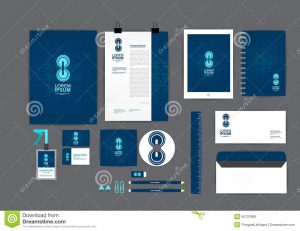 cd cover design template blue circle corporate identity template your business includes cd cover card folder ruler envelope letter