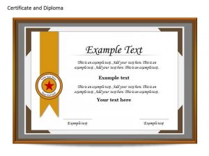certificate template powerpoint slide