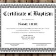 certificate template word baptism certificate word editable template