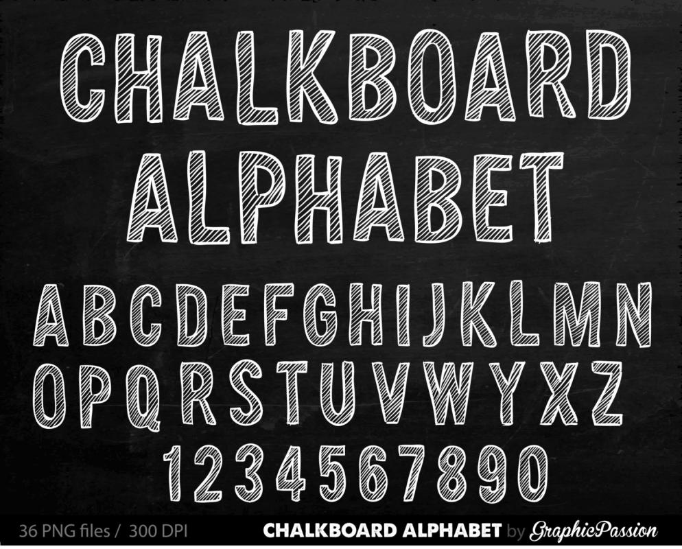 chalk lettering font