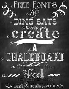 chalkboard font free free fonts and ding bats for chalkboard graphics and effect