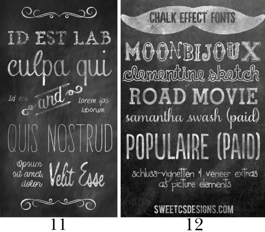 chalkboard fonts free