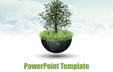 chalkboard powerpoint template world growth global economy d world globe tree nature business powerpoint template plant slide