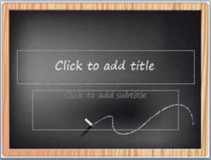 chalkboard ppt template img