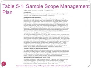 change management plans templates project scope management