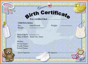 chart template word birth certificate template birth shot