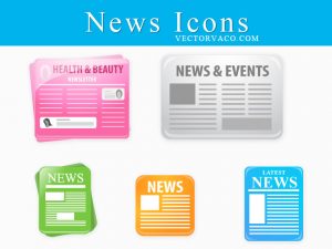 check register templates news icons free vector