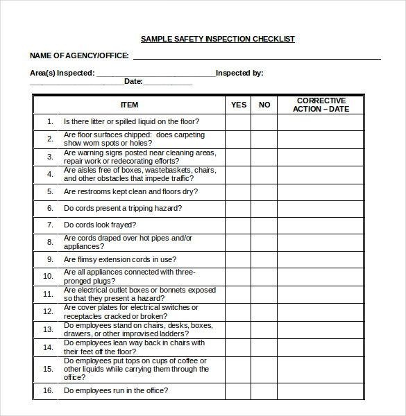 Checklist Template Word Template Business