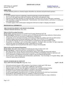 chemical engineer resume chemical engineering resume for a job resume of your resume