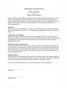 child support agreement template child support agreement template x