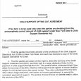child support agreement template sample child support agreement template