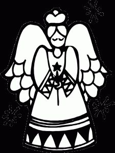 christmas coloring pages pdf angel