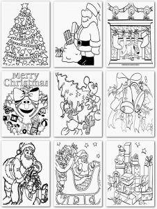 christmas coloring pages pdf pdf coloring pages christmas
