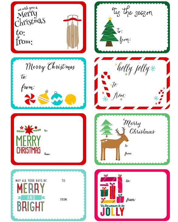 christmas label templates