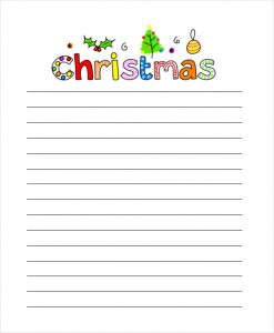 christmas letter paper christmas letter paper template