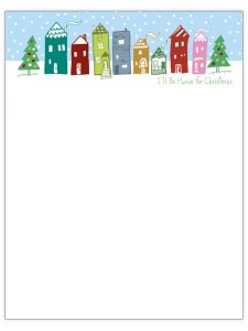 christmas letter templates wintry neighbourhood christmas letter template