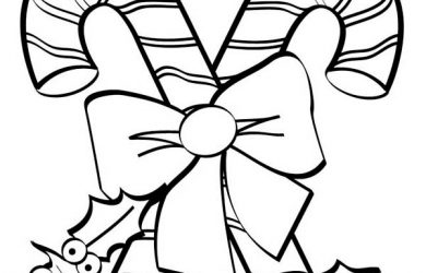 christmas tree printable christmas candy cane coloring pages