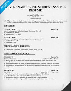 civil engineering resume civil engineer resume example