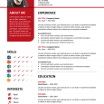 classic resume template bayview resume resume red