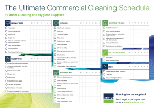 cleaners checklist templates sb bunzl checklist