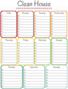 cleaning checklist template acadfebfafb cleaning schedule templates house cleaning schedules
