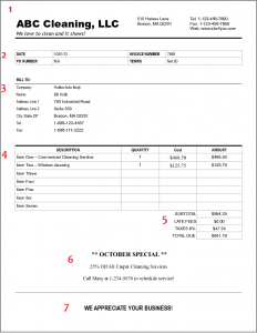 cleaning contract template cleaning business invoice example