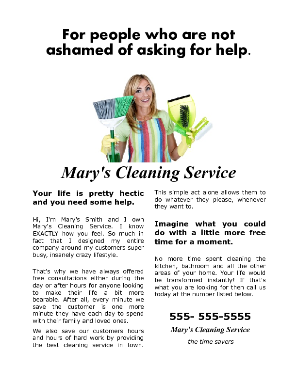 cleaning services flyers