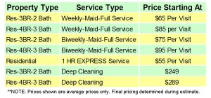 cleaning services price list template orig