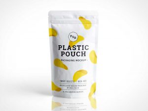 coffee bag design photorealistic plastic pouch packaging psd mockup